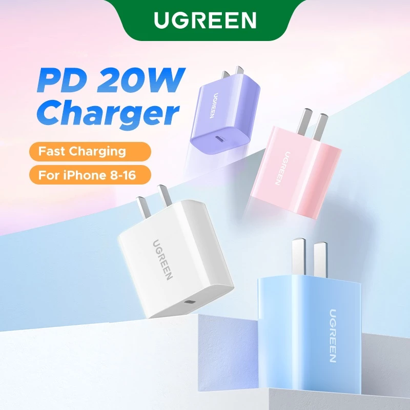 Củ Sạc Nhanh Ugreen 20W PD Type C Chính Hãng - Sạc iPhone 15, 16, Samsung S23