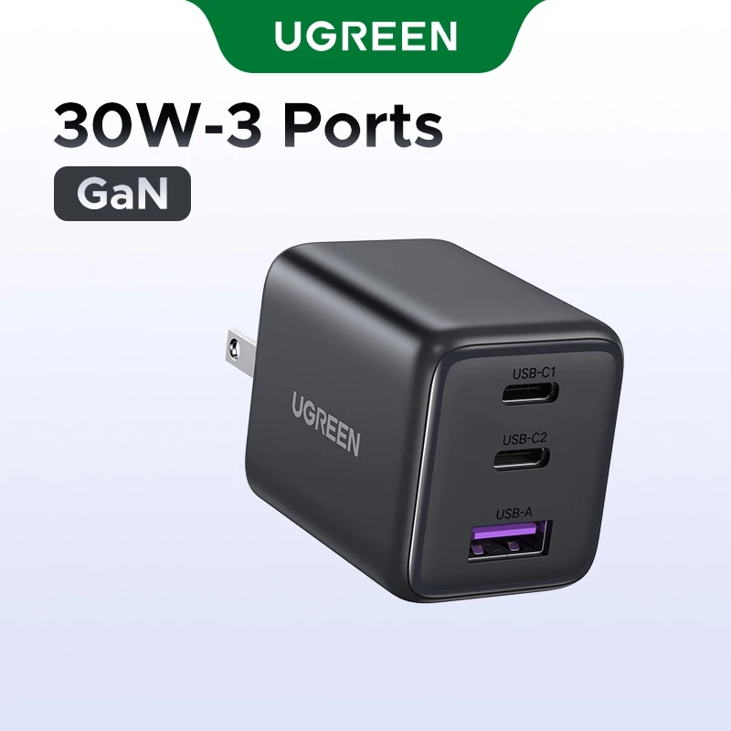Củ Sạc UGREEN 30W GaN Nexode - Sạc Siêu Nhanh iPhone 16, Galaxy S25, iPad