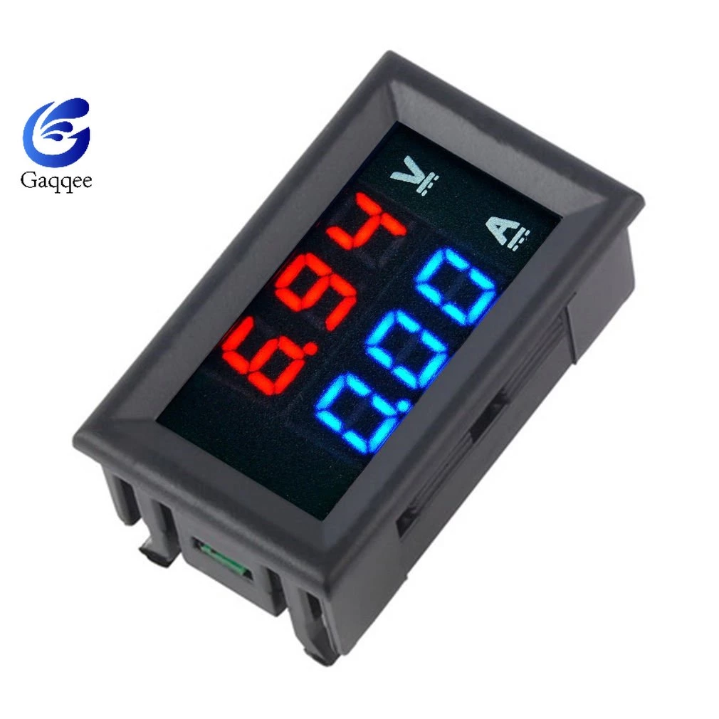 Đồng Hồ Vôn Ampe Kế Gaqee 100V 100A LED Kép Đo Chính Xác Dòng Điện DC