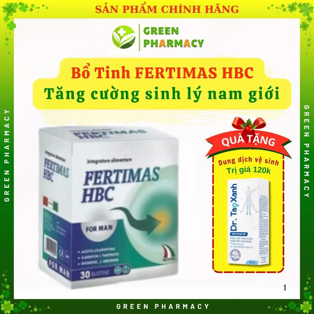 Fertimas HBC Chính Hãng - Hỗ Trợ Tăng Sinh Lý, Bổ Thận, Cải Thiện Chất Lượng Tinh Trùng
