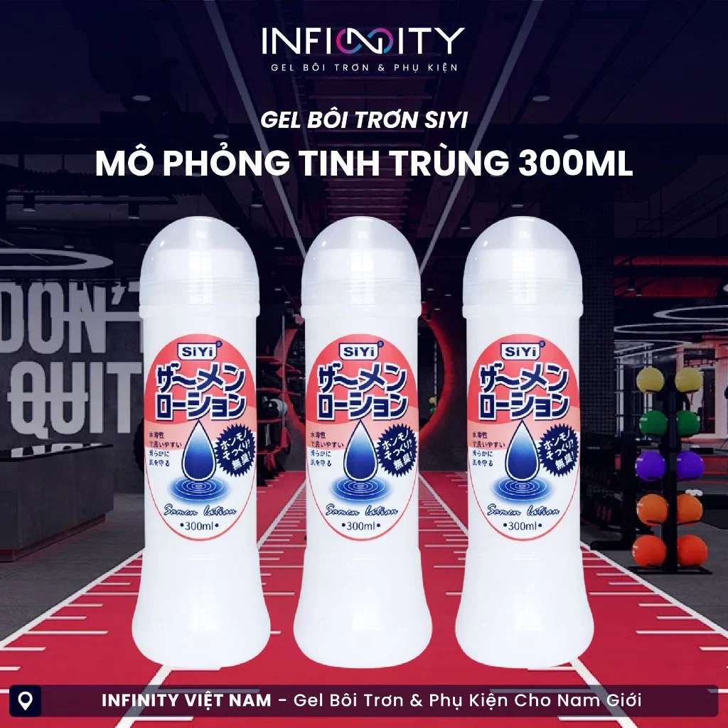 Gel Bôi Trơn SIYI 300ml Mô Phỏng Tinh Trùng - Trắng Sữa, Kéo Sợi Mượt, Cảm Giác Chân Thật