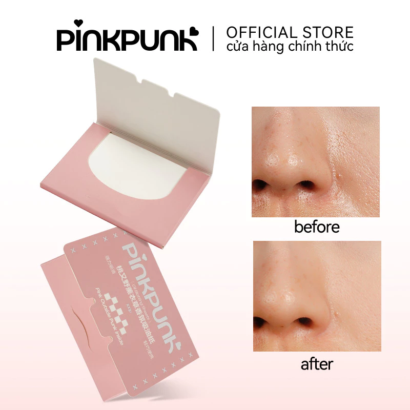 Giấy Thấm Dầu PinkPunk 50 Tờ Mùi Oải Hương - Kiểm Soát Dầu, Làm Mới Da Mặt Tức Thì