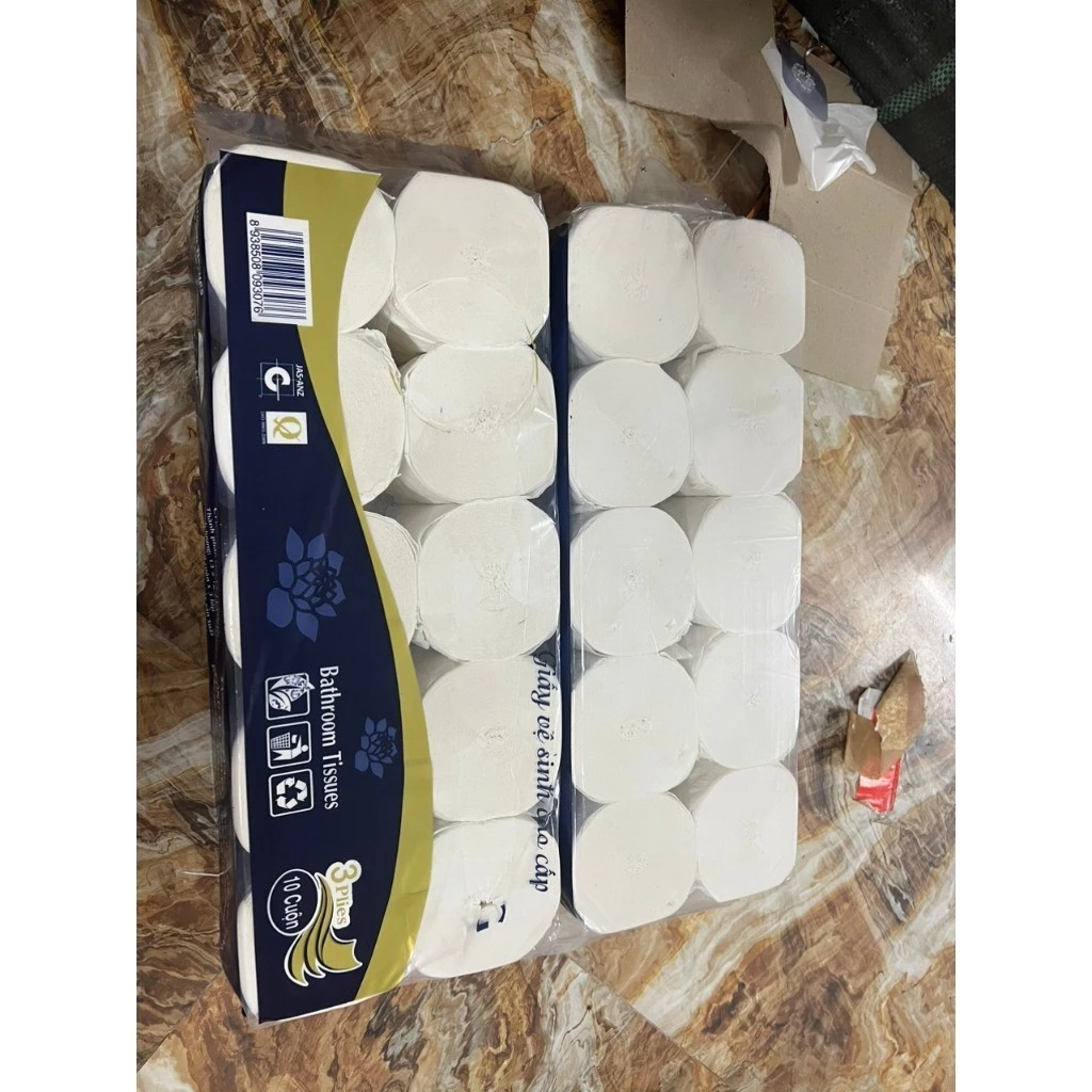 Giấy Vệ Sinh 3 Lớp Dai Mịn Cao Cấp - Bịch 1kg, Hàng Việt Nam Chất Lượng