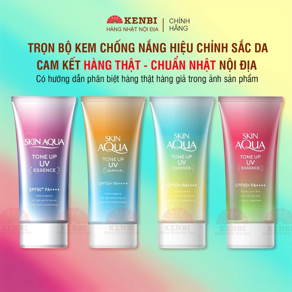Kem Chống Nắng Skin Aqua Tone Up Nhật Bản Nâng Tông, Dưỡng Da SPF50+ PA++++