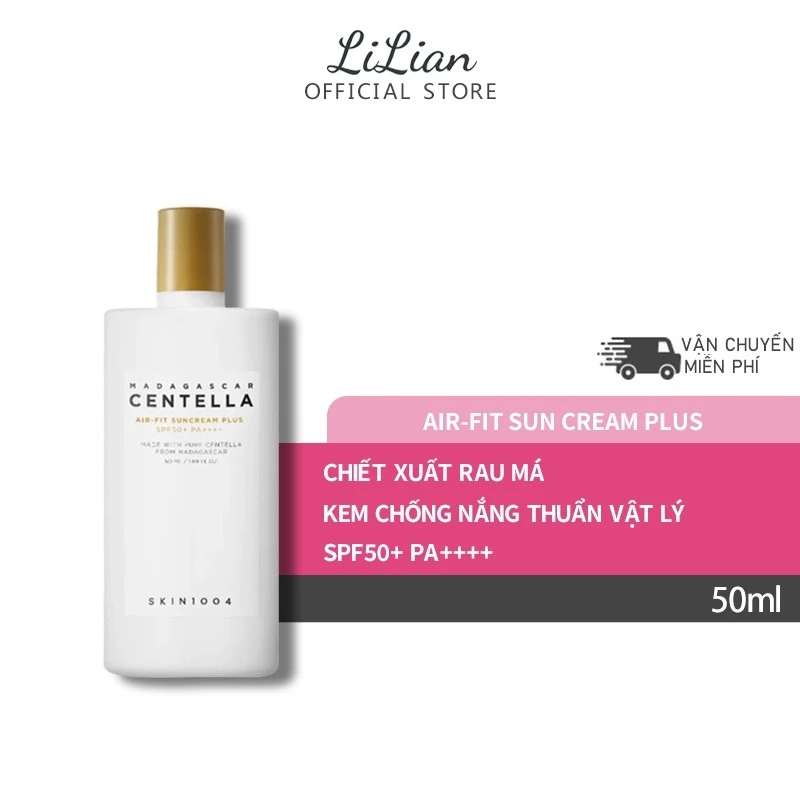 Kem Chống Nắng Skin1004 SPF50+ PA++++ 50ml - Chống Trôi Mồ Hôi, Không Bít Tắc Lỗ Chân Lông