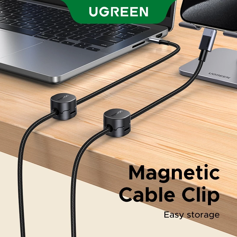 Khóa Cáp Từ Tính UGREEN 3/6 Gói - Gọn Gàng, Tiện Lợi, Không Lo Rối Dây