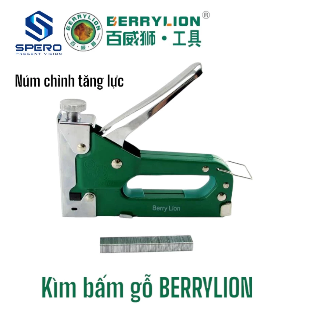 Kìm Bấm Đinh Ghim Gỗ BERRYLION Có Núm Chỉnh Lực - Nhẹ Tay, Bền Bỉ