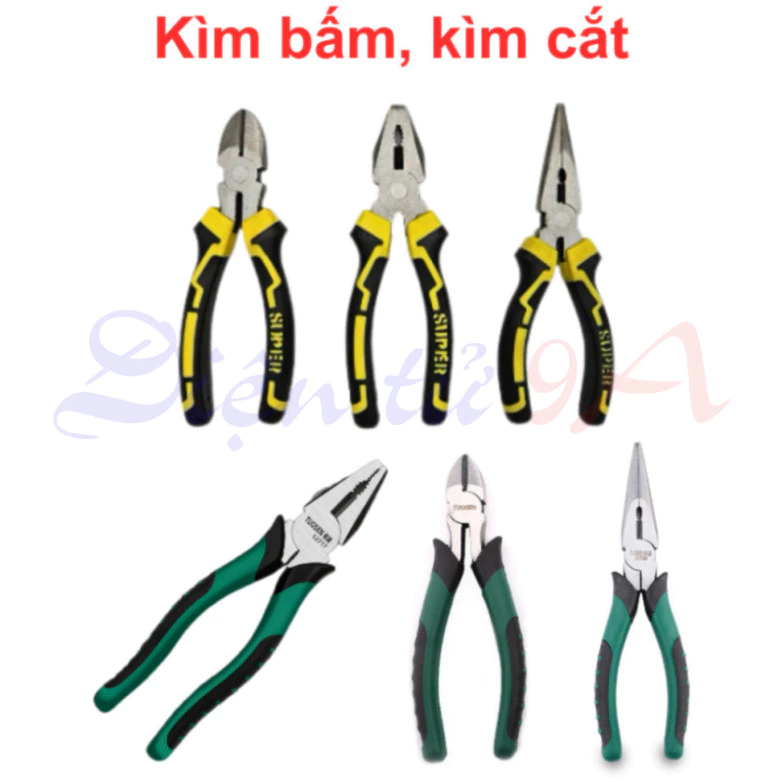 Kìm Cắt Dây Chuyên Dụng Siêu Khỏe, Tiết Kiệm 45% Lực - Mũi Kim, Đầu Bằng Đa Dụng