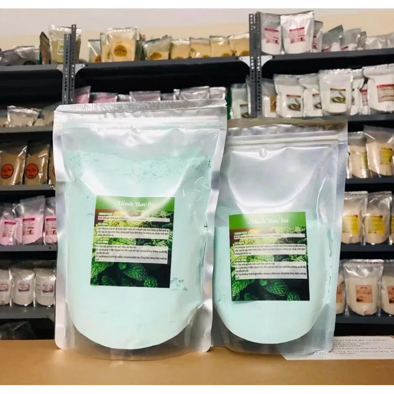 Mặt Nạ Bột Bạc Hà Dẻo - Kiềm Dầu, Giảm Mụn Sưng Đỏ, Se Khít Lỗ Chân Lông