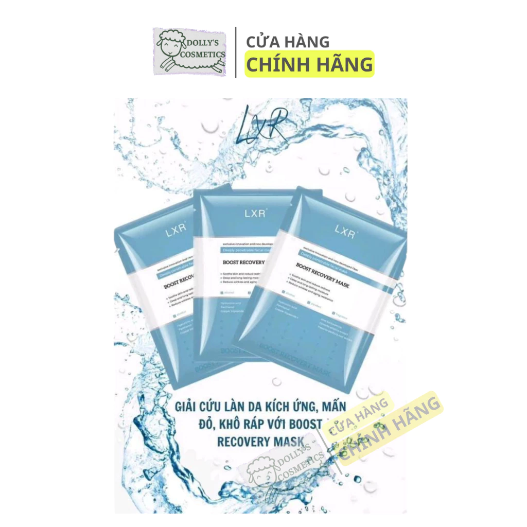 Mặt Nạ LXR Phục Hồi Cấp Ẩm Tức Thì - 10 Miếng Dịu Da, Giảm Nhăn