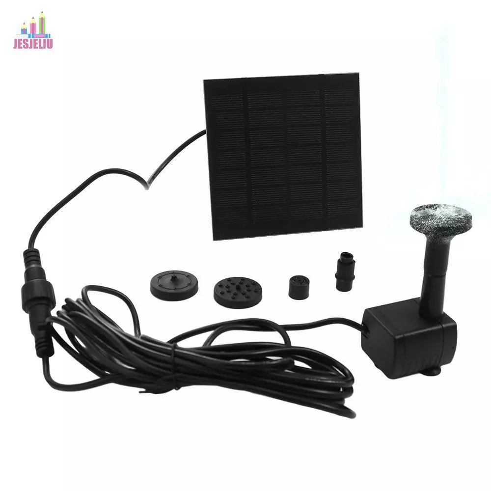 Máy Bơm Phun Nước Năng Lượng Mặt Trời 4 Vòi, Tự Động 200L/H Cho Hồ Cá, Sân Vườn