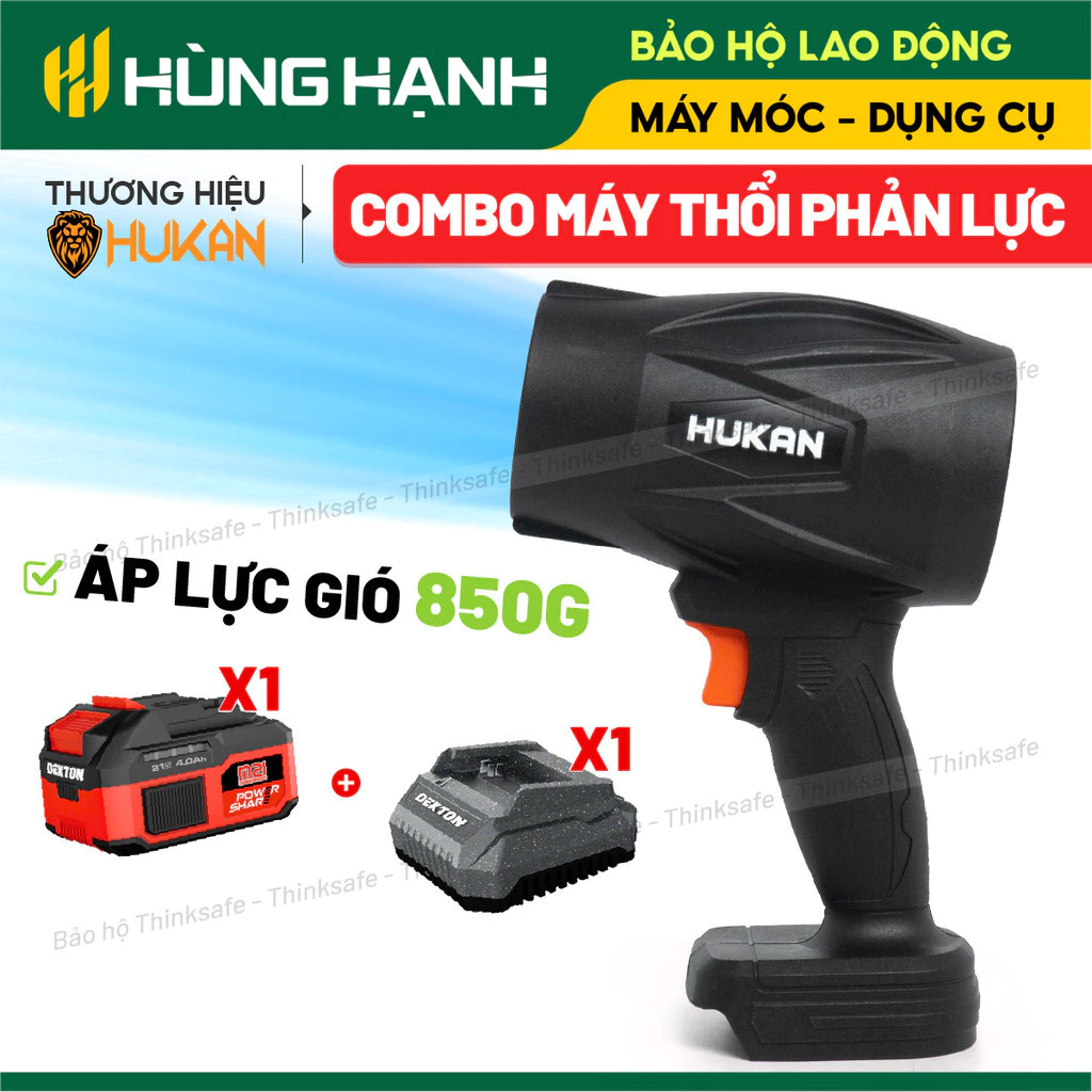 Máy Thổi Phản Lực Hukan G1-MT024S 21V Lực Gió Mạnh 850g, Cò Vô Cấp
