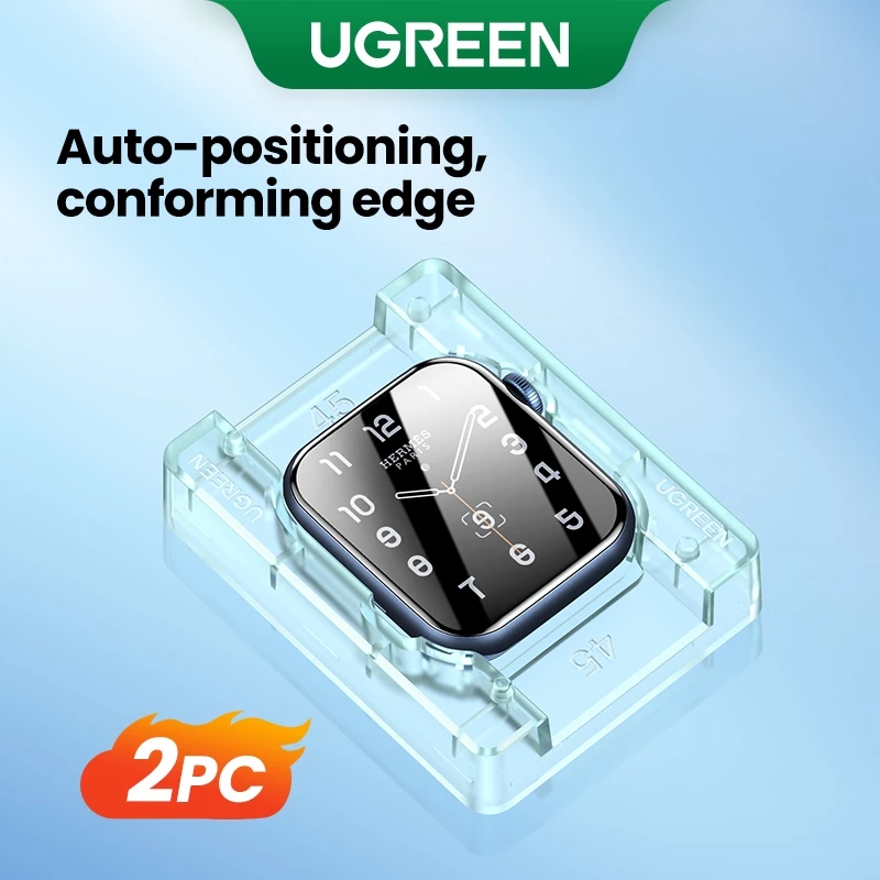 Miếng dán màn hình UGREEN cho Apple Watch 44mm/40mm - Trong suốt, chống bong bóng, dán dễ