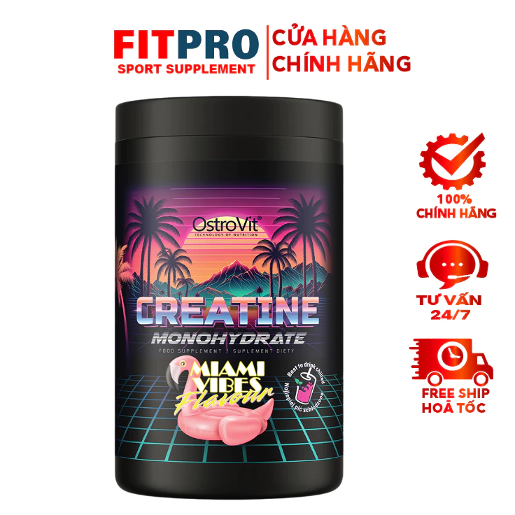 Ostrovit Creatine Monohydrate 300g/500g - Tăng Sức Mạnh, Bùng Nổ Cơ Bắp