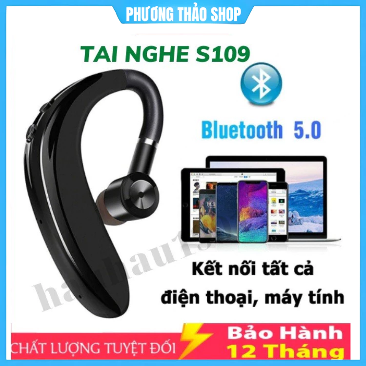 Tai Nghe Bluetooth S109 Chống Ồn CVC6.0, Pin 16 Giờ, Đeo Quanh Tai Thoải Mái