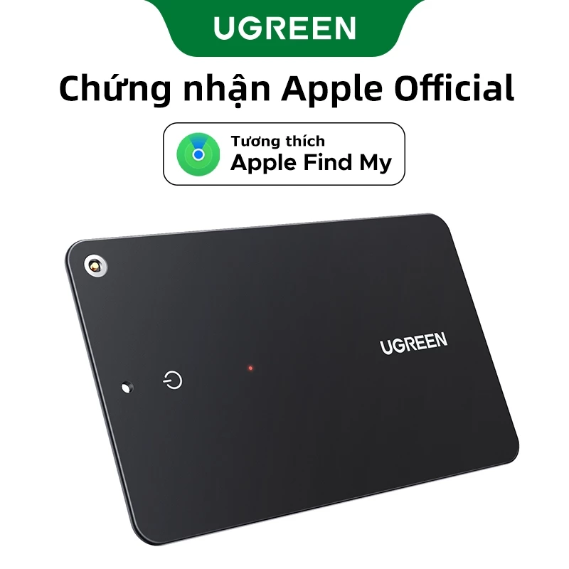 Ugreen SmartTag Mini - Thiết bị định vị GPS siêu nhỏ, chống mất đồ cho iPhone, chìa khóa, ví