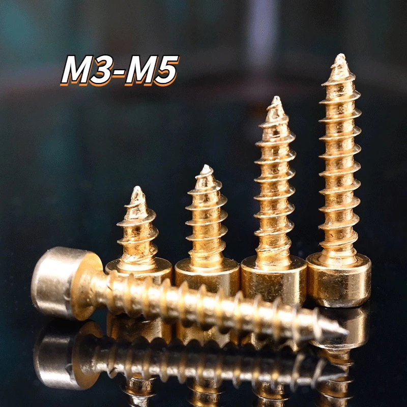 Vít Lục Giác Mạ Đồng M3 Cố Định Loa - Đầu Nhọn Tự Khoan Chắc Chắn