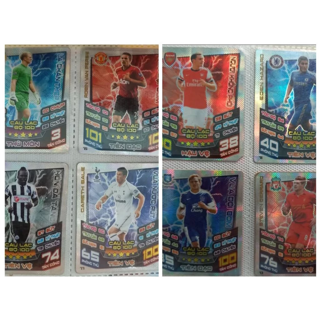 Bộ Thẻ Cầu Thủ Poca Match Attax 2012/13 - Siêu Sao Ngoại Hạng Anh