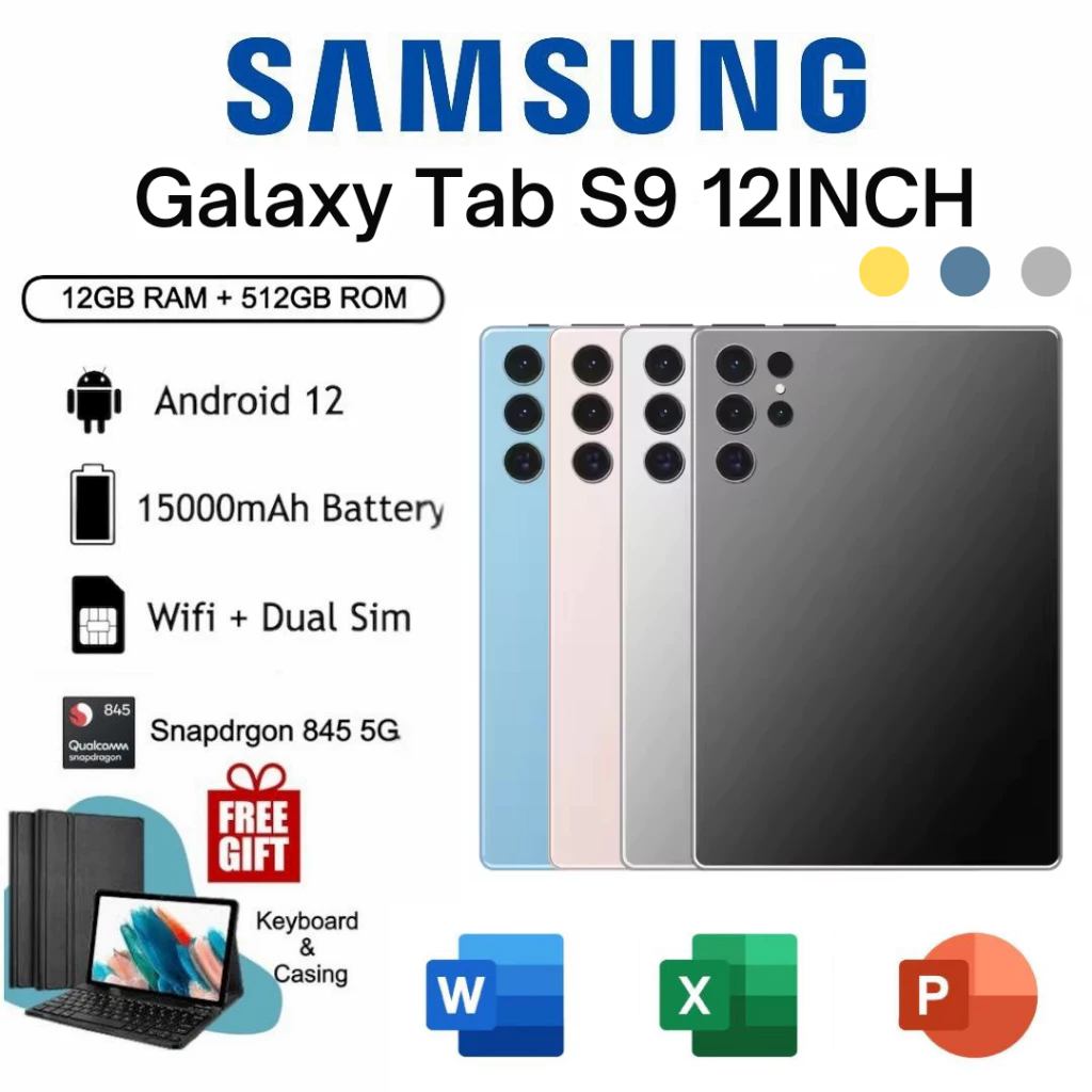 Máy Tính Bảng Samsung Galaxy Tab S9 12 inch 5G, RAM 16GB - Công Cụ Toàn Năng Cho Học Tập Và Làm Việc